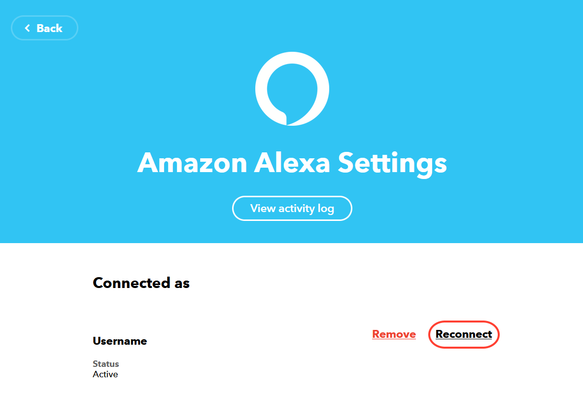 Reconnect Page