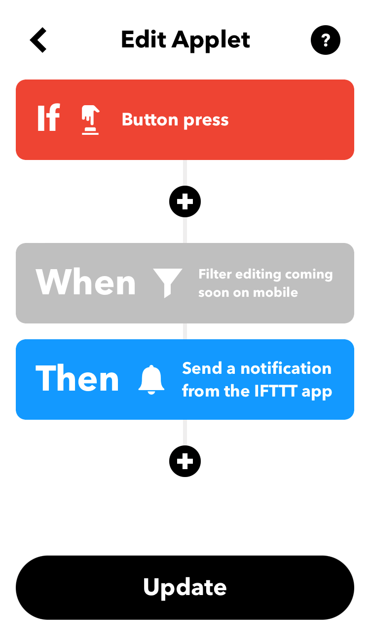 Filter code in mobile app