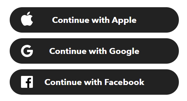 social login with facebook or google